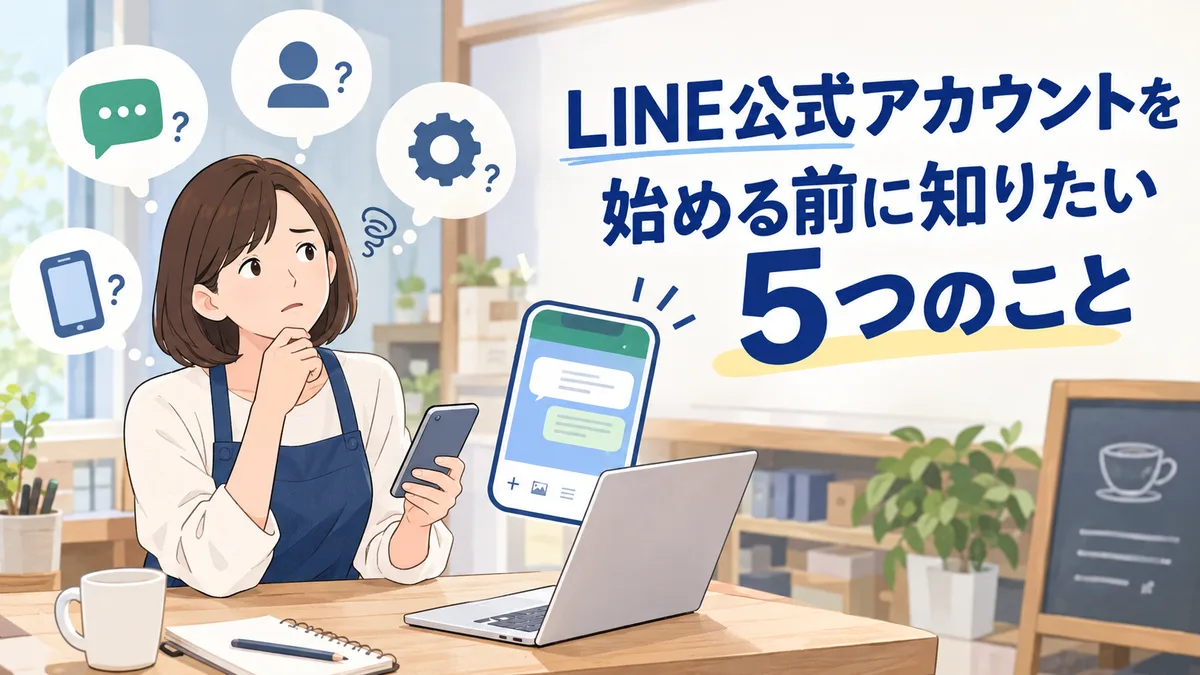 LINE公式アカウントを始める前に知りたい5つのこと